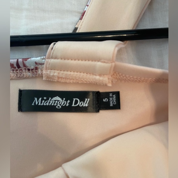 Floral Pink Sleeveless Dress - Picture 5 of 5